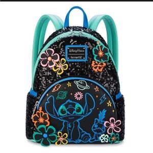 Disney Stitch 626 Day Loungefly Mini Backpack NWT